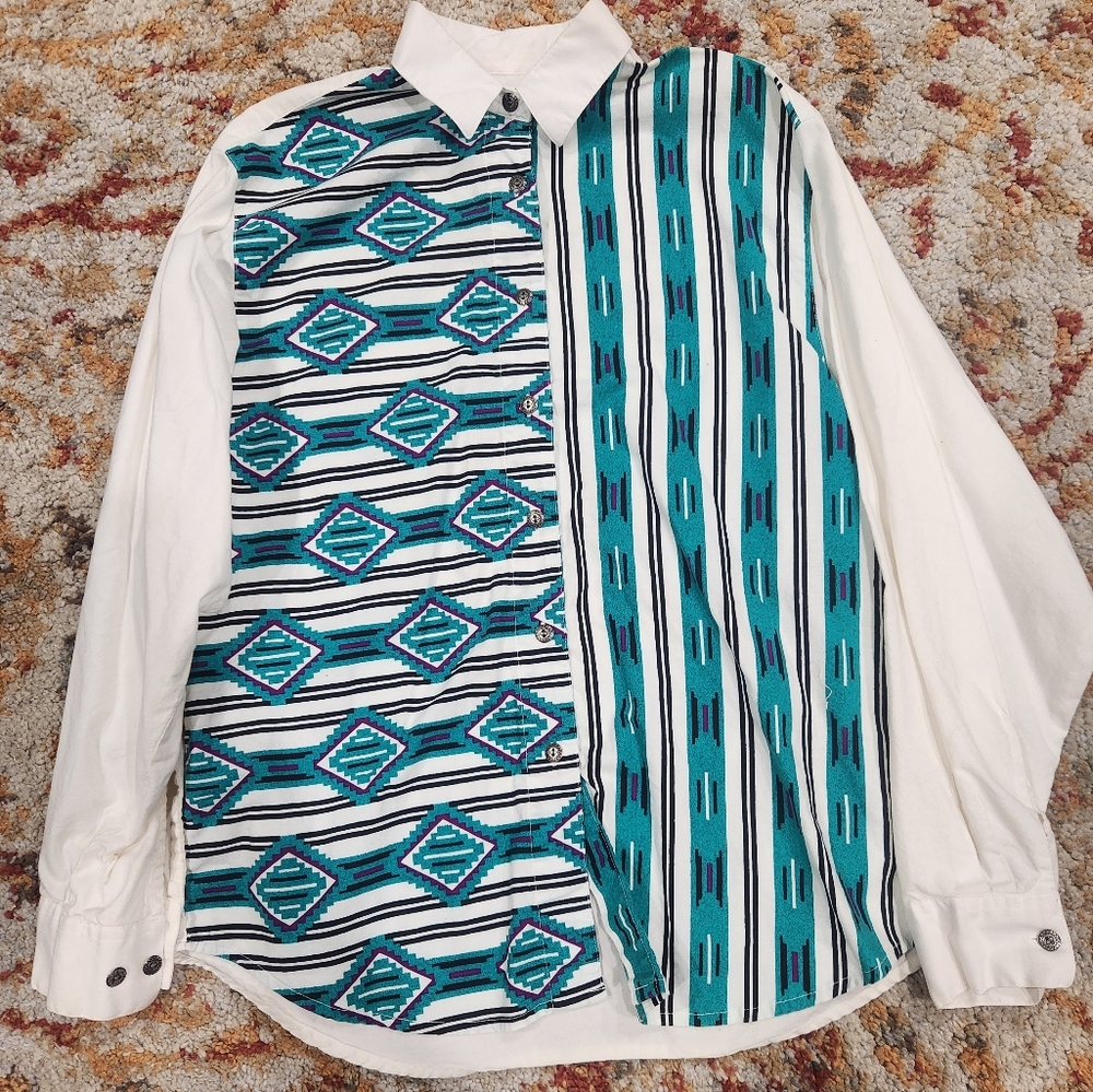 Women's Vintage Wrangler Aztec Shirt L